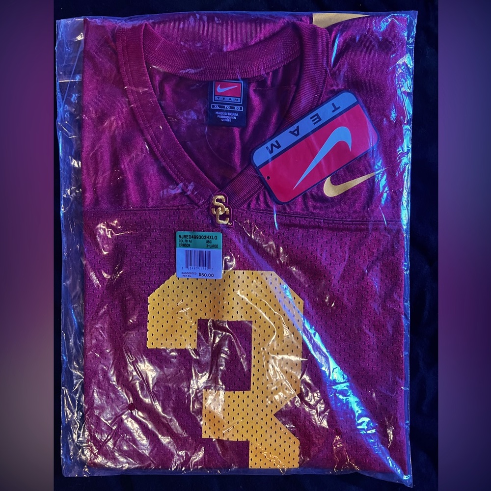 Authentic Nike Swingman USC Trojans Carson Palmer football jersey.